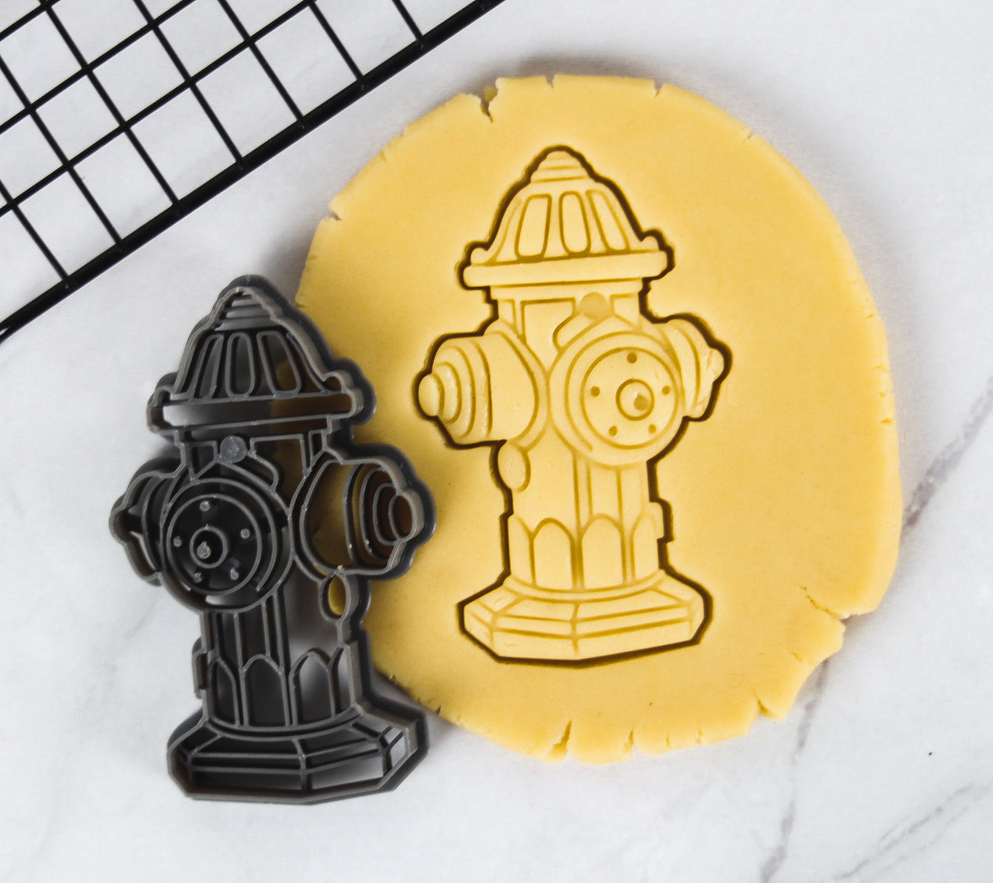 Fire Truck and Hydrant Cookie Cutters - Biodegradable PLA - Perfect for Cookies & Ceramics -Unique Baking Gift for Firefighter Fans