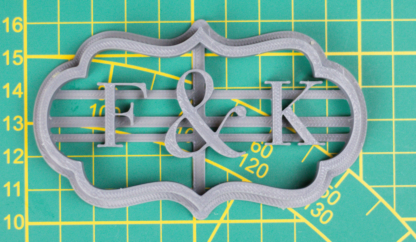 Initials Cookie Cutter - With your First Letters, Gift for your loved ones
