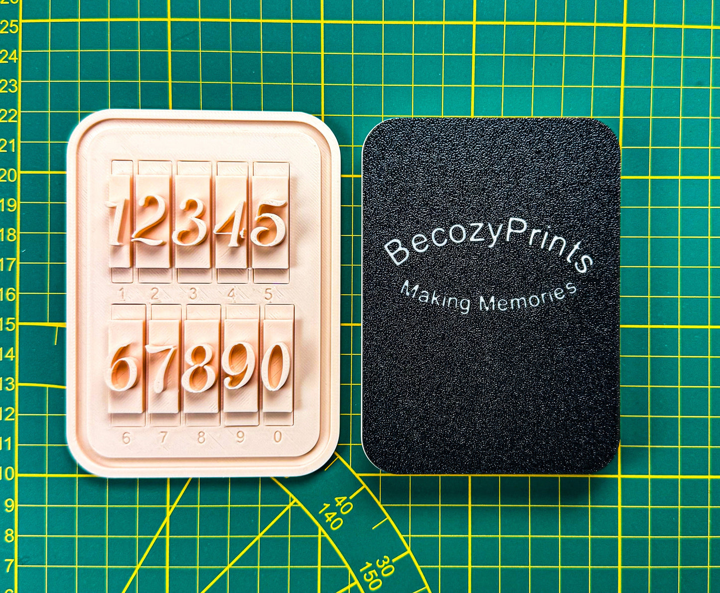 Number Cookie Stamp Collection - 1-9 Fondant Embosser Personalized Numbers for your Project