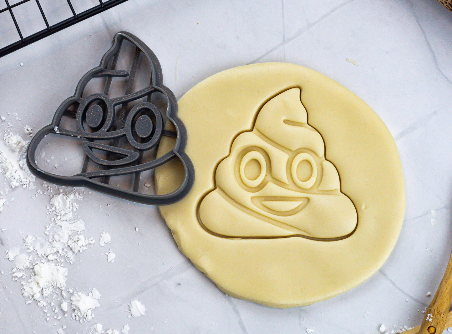 Poop Emoji Cookie Cutter | Fun Emoji Cookie Fondant Cutter | Party Baking