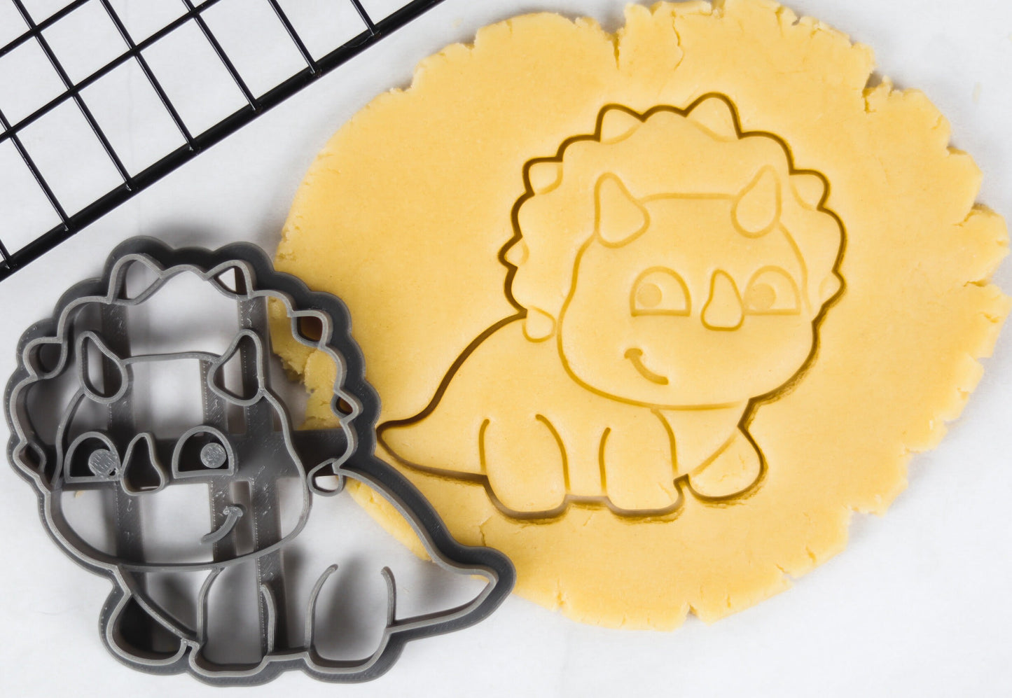 Cute Dinosaurs Cookie Cutter Set - Dino Cookie Stencil