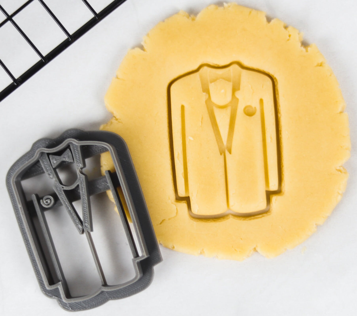 Wedding Cookie Cutter Set - Bride Groom Dove Wedding Cake