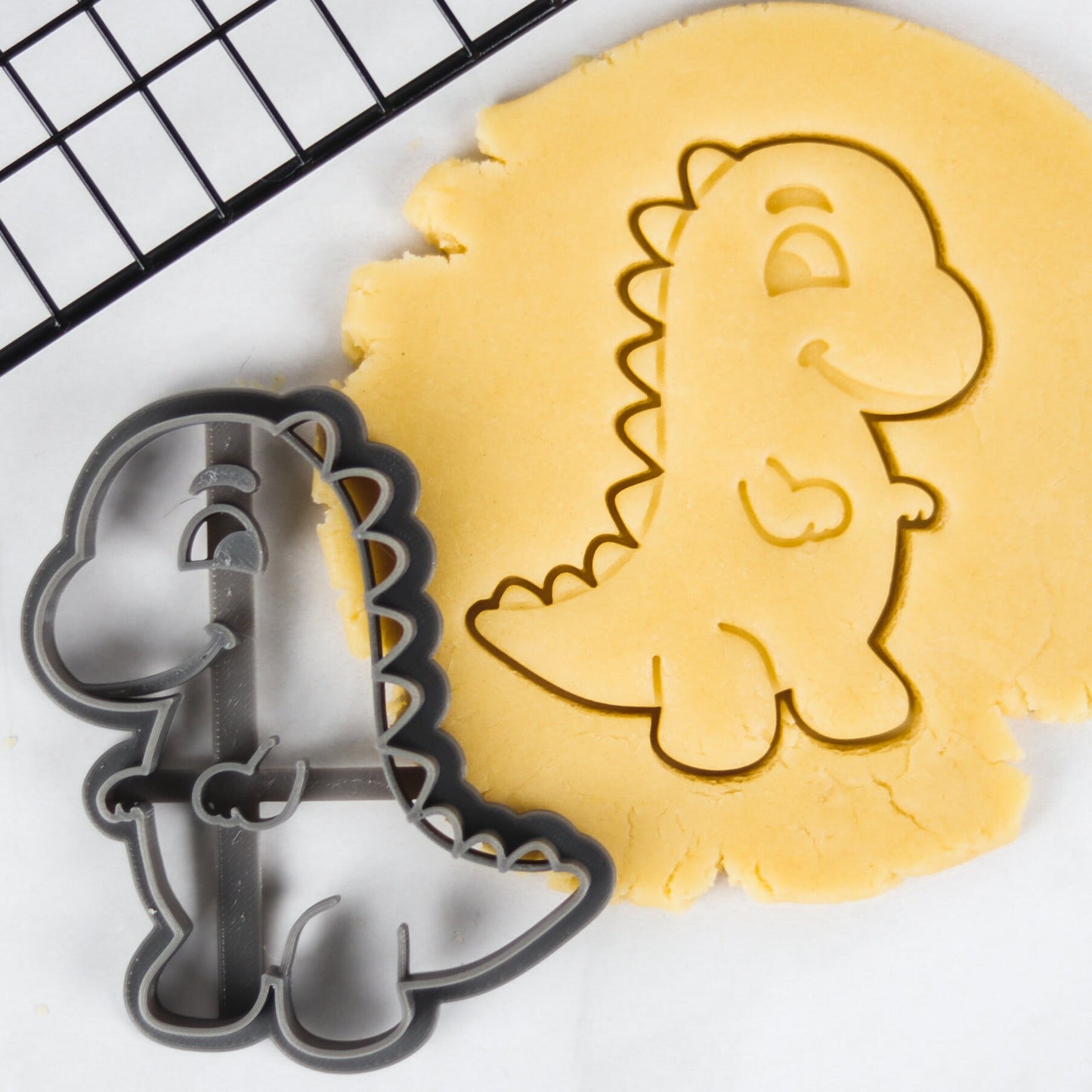 Cute Dinosaurs Cookie Cutter Set - Dino Cookie Stencil