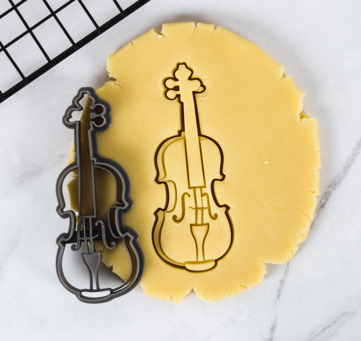 Musical Instrument Cookie Cutters - Piano, Violin, Saxophone - Perfect for Cookies - Unique Baking Gift for Music Lovers