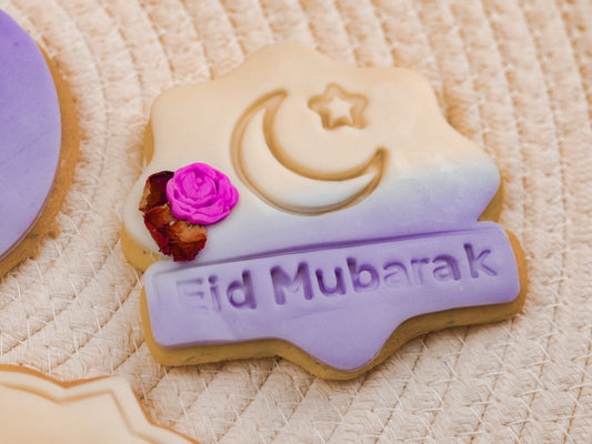 Eid Mubarak Cookie Cutter Fondant Embosser Ramadan Treats