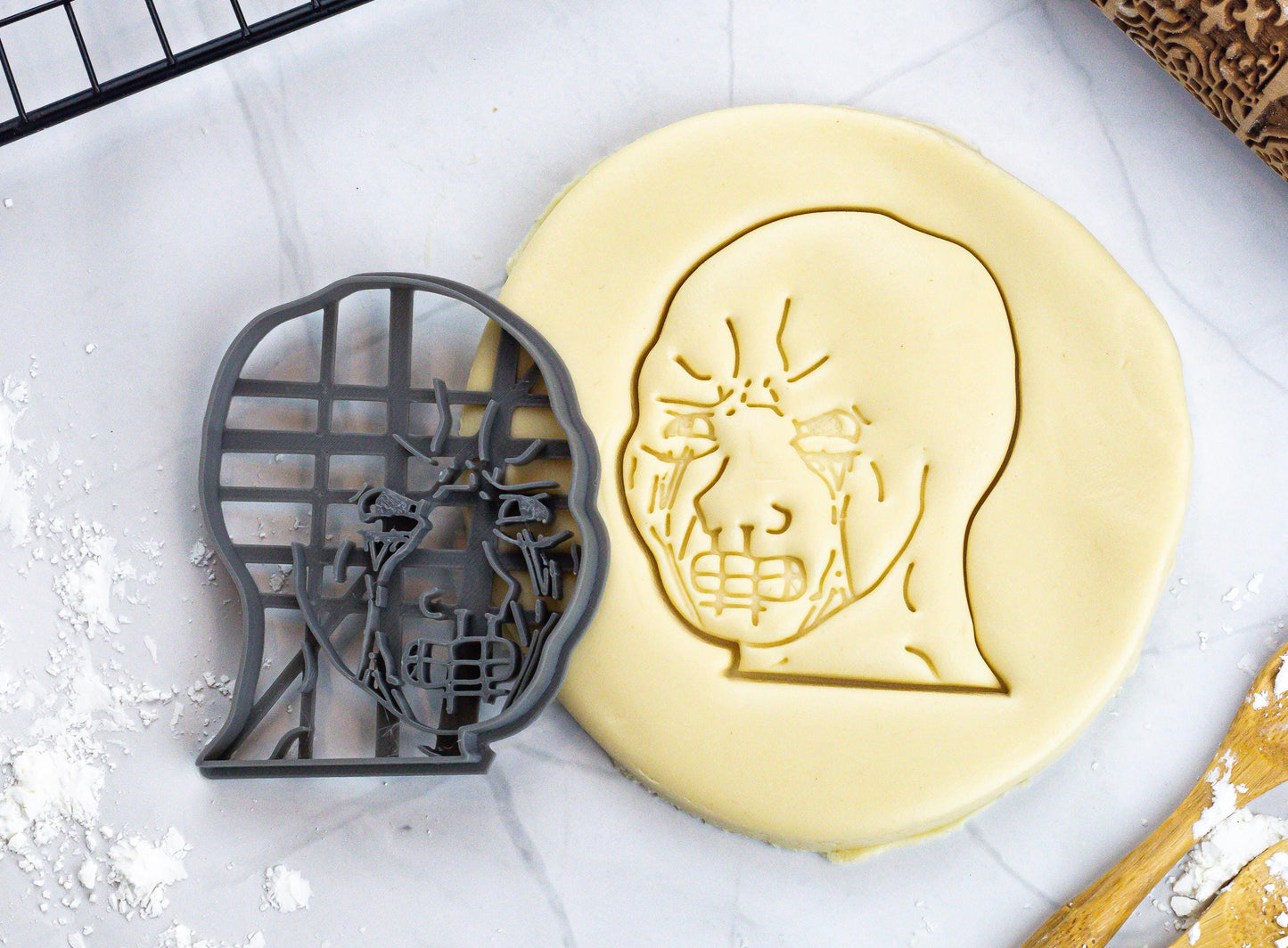 Wojak Meme Cookie Cutter Set & Individual | Chad, Trad Wife, Crying Wojak Cookie Fondant Cutter | Meme Baking Fun