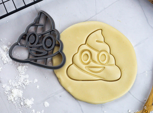 Poop Emoji Cookie Cutter | Fun Emoji Cookie Fondant Cutter | Party Baking