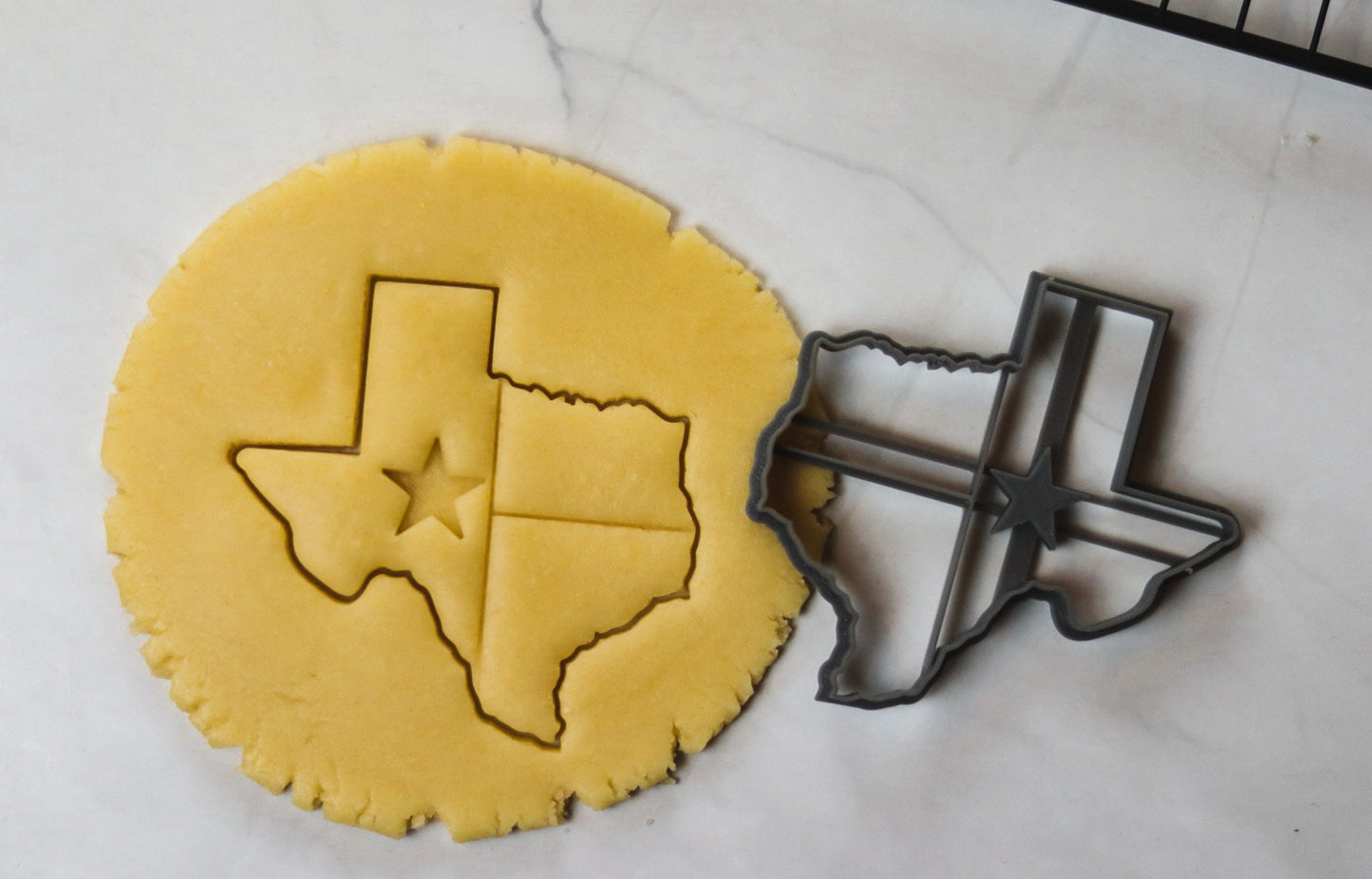 Texas Bundesstaat-Karten-Ausstechform - USA Cowboyhut - Fondant, Teig & mehr