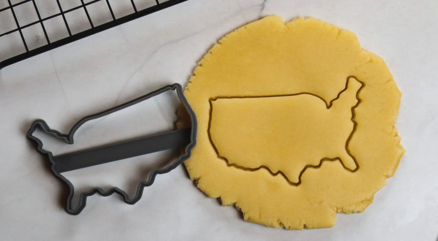 Texas Bundesstaat-Karten-Ausstechform - USA Cowboyhut - Fondant, Teig & mehr